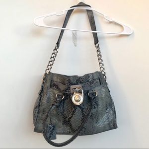 Michael Kors Purse Snake Embossed
